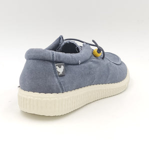 WALK IN PITAS Wallabee slipon blu M22