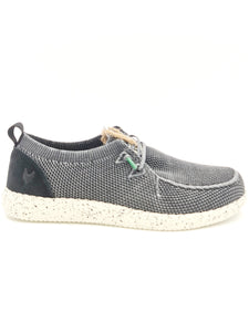 WALK IN PITAS Wallabee slipon nero lavato M31