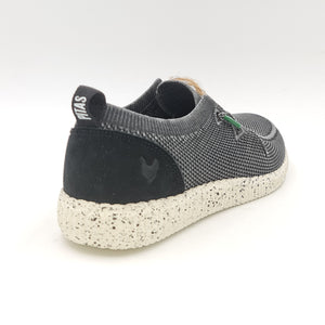 WALK IN PITAS Wallabee slipon nero lavato M31