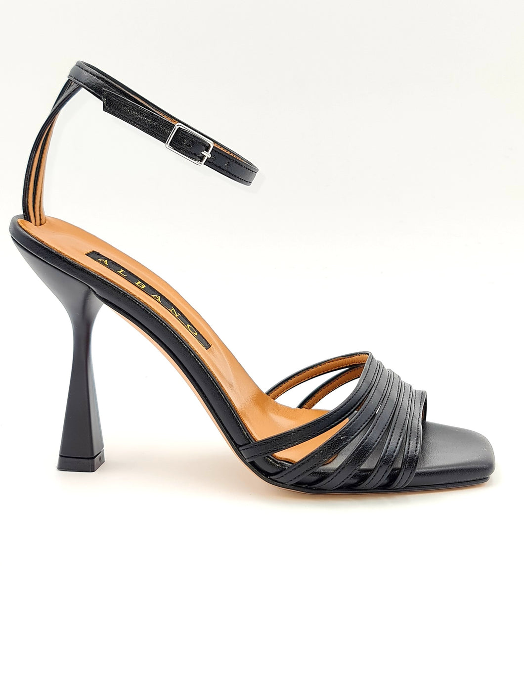 ALBANO Sandalo con cinturino alla caviglia nero N3