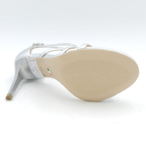 NERO GIARDINI Sandalo elegante laminato argento B33