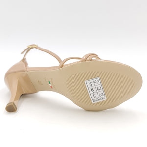 NERO GIARDINI Sandalo elegante vernice nude B29