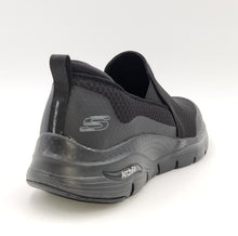 Carica l&#39;immagine nel visualizzatore di Gallery, SKECHERS Sneakers slipon Arch fit nero FX11