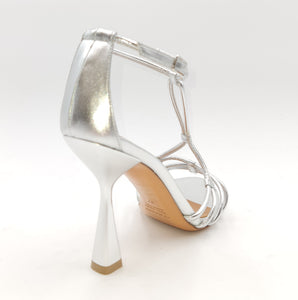 ALBANO Sandalo metallizzato argento N8