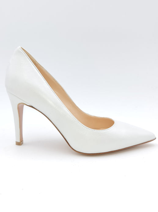 LINEA SPOSA Di Tommaso Decolleté bianco perlato M