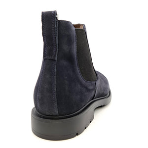 NERO GIARDINI Stivaletto chelsea camoscio blu H78