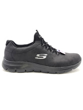 Carica l&#39;immagine nel visualizzatore di Gallery, SKECHERS  Slipon ecopelle nero F100