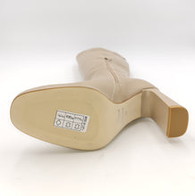 Carica l&#39;immagine nel visualizzatore di Gallery, NERO GIARDINI Stivale forma quadra in pelle beige H117