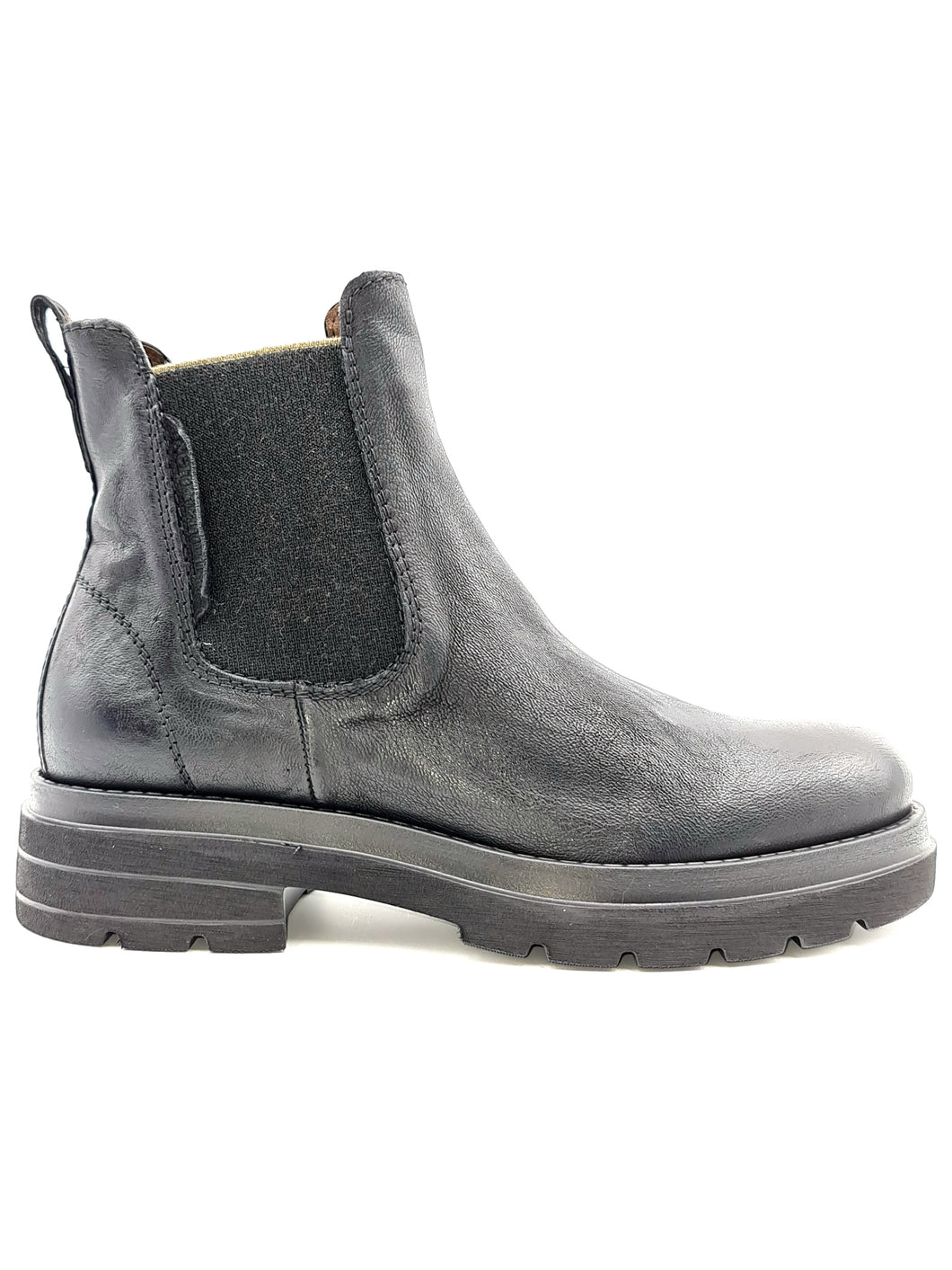 NERO GIARDINI Stivaletto chelsea pelle nero H86