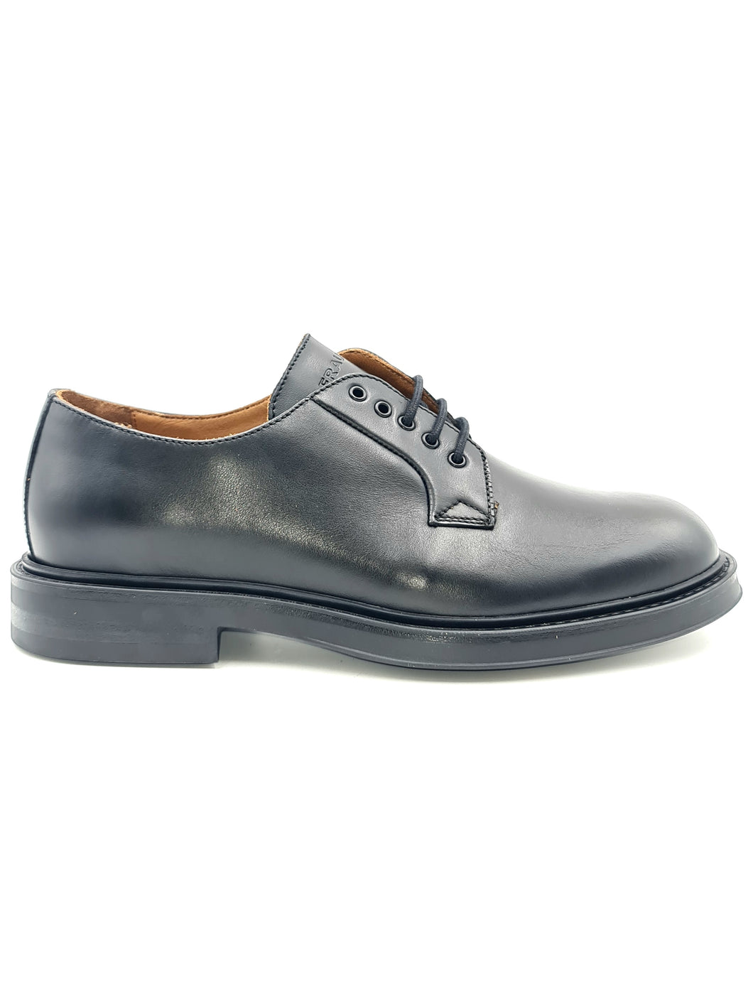 FRAU Derby dandy in pelle nero V25