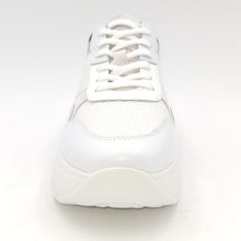 Carica l&#39;immagine nel visualizzatore di Gallery, NERO GIARDINI Sneakers pelle e tessuto bianco B74