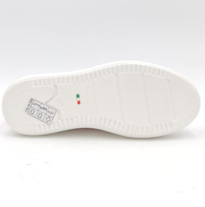 NERO GIARDINI Sneakers pelle bianco e fuxia B80