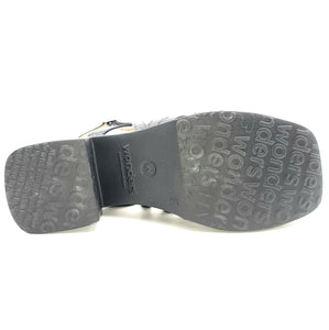 WONDERS Sandalo tacco platform nero Q85