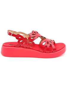 WONDERS Sandalo platform in vernice rosso Q94