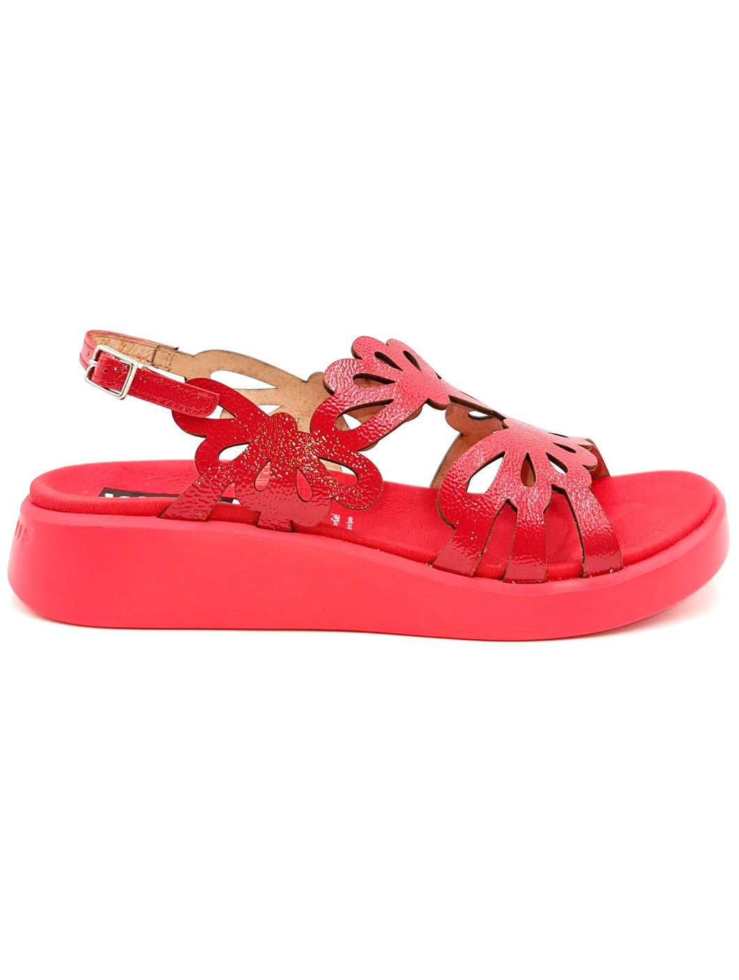 WONDERS Sandalo platform in vernice rosso Q94