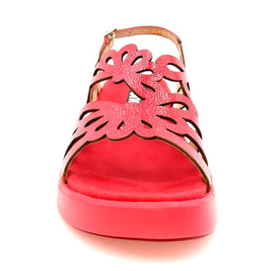 WONDERS Sandalo platform in vernice rosso Q94