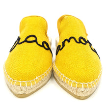 Carica l&#39;immagine nel visualizzatore di Gallery, MACARENA Espadrillas sabot flatform giallo ricamo K31