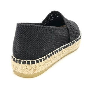 MACARENA Espadrillas platform tessuto nero K15