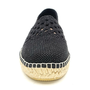 MACARENA Espadrillas platform tessuto nero K15