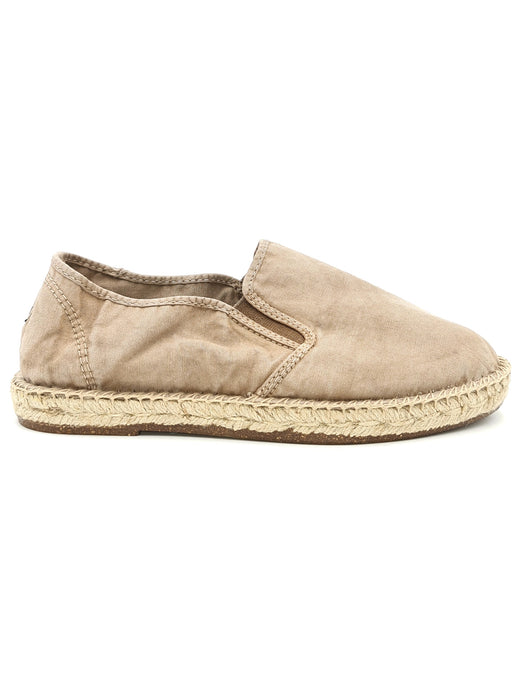 NATURAL WORLD Espadrillas in tessuto lavato used beige T14