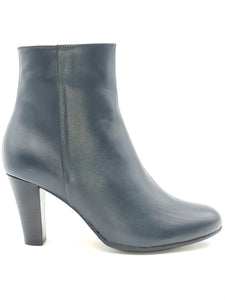 CONFORT Tronchetto tacco 7 pelle blu hostess A52