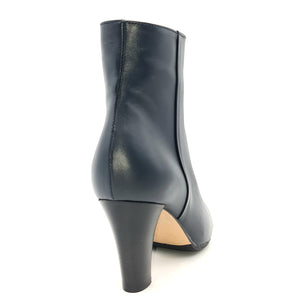 CONFORT Tronchetto tacco 7 pelle blu hostess A52