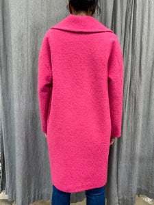 TENSIONE IN | Cappotto lana fragola
